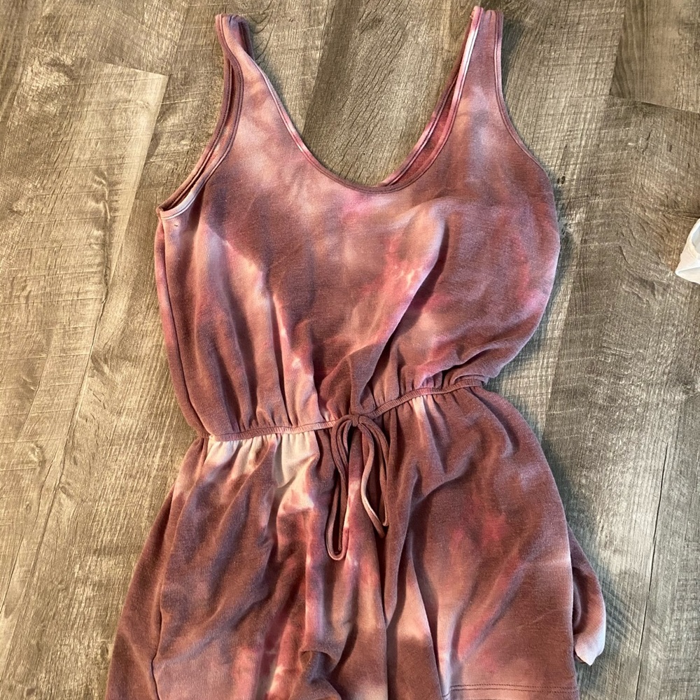 Tie Dye Shorts romper